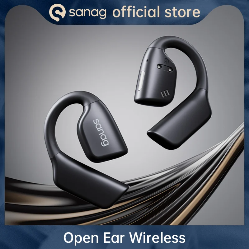 Sanag Z90 Open Wireless Earphone 16.2mm dynamic Sports headphones with 32GB of built-in storage and 72 hour battery life Headset