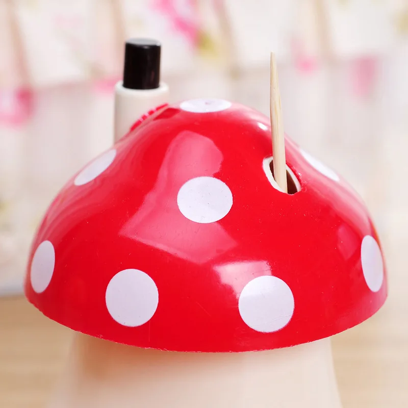 New Mushroom Toothpick Box Toothpick Container Toothpick Bottle Creative Cute Press Type Automatic Toothpick Box