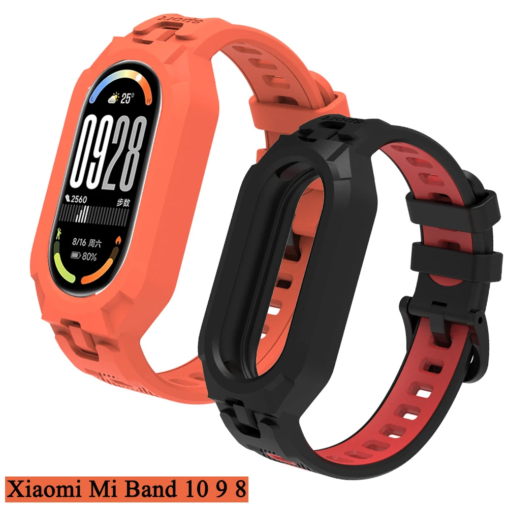 Für Xiaomi Mi Band 10 TPU Strap Für Xiaomi Mi Band 8 9 10 Handgelenk Strap Correa Uhr Ersatz Weiche Silikon schutz Armband
