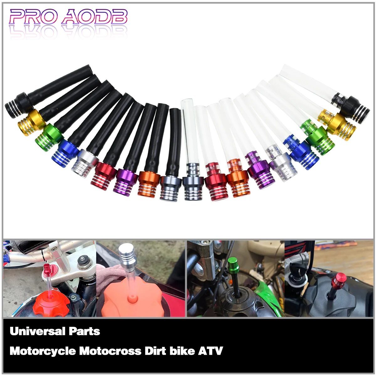 

1PC Motorcycle Gas Fuel Cap 2 Way Valves Vent Breather Hoses Tubes For Motocross ATV Quad Dirt Pit Bike Fuel Tank Breather Pipe