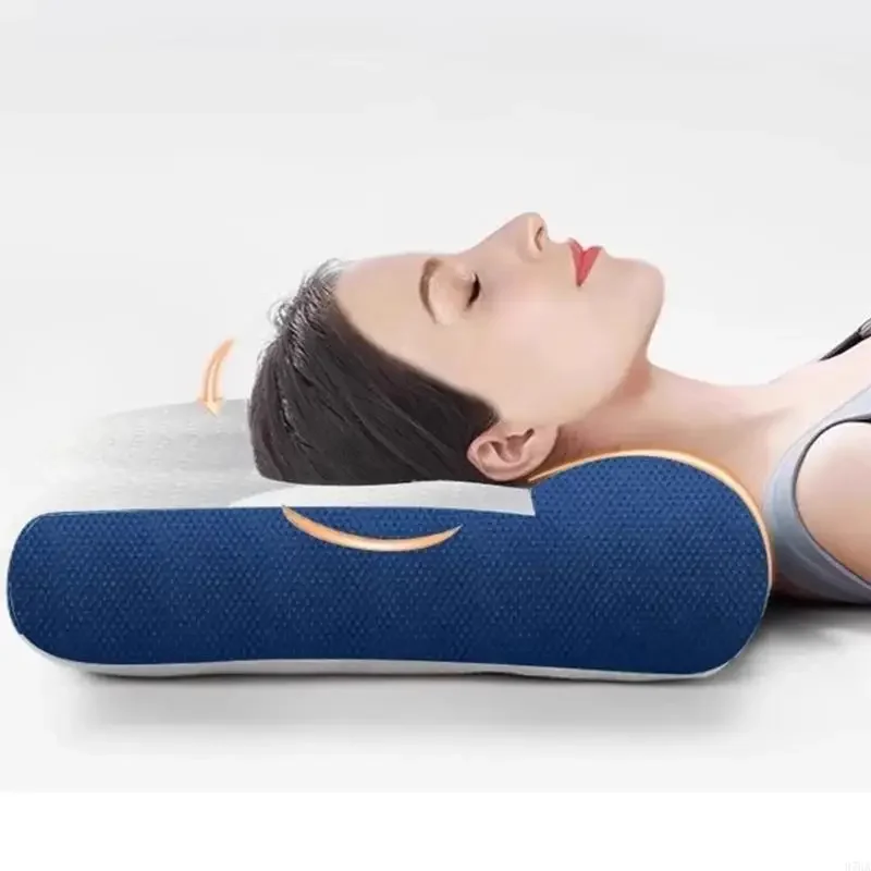 Advanced Memory foams Cervical Pillow With Breathable Ice Bean Fabric Promotes Healthy Sleeps Neck Pillows Cushions Y5GB