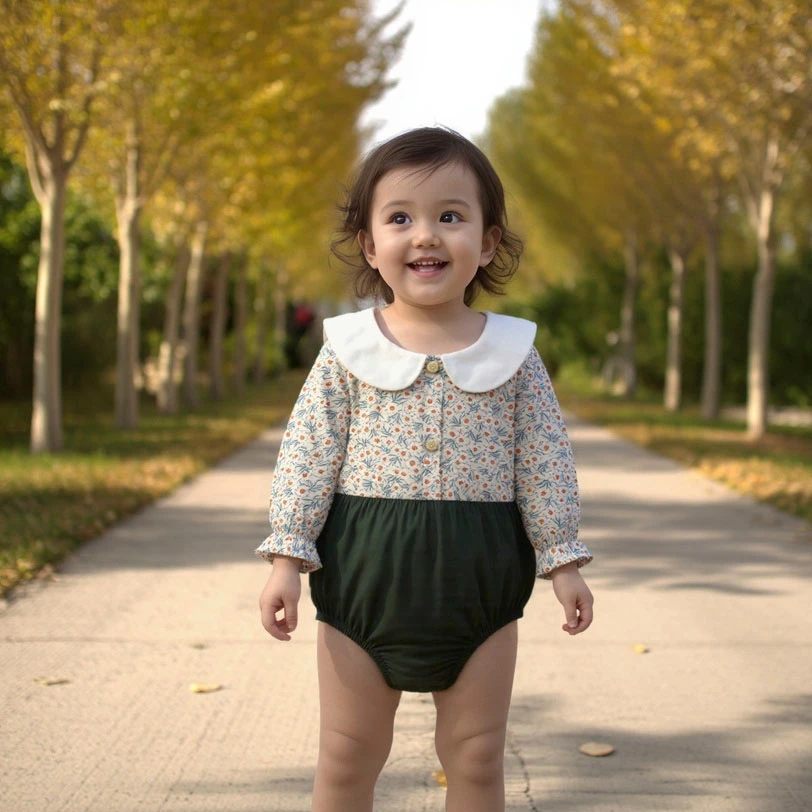 Baby Girls Bodysuits Cute Toddlers Girls Flower Onesies Clothing Princess