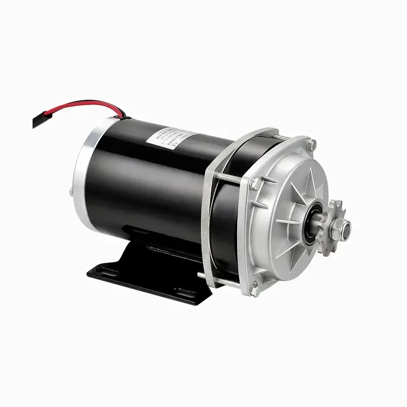 1000W 48V DC Electric Motor with Gearbox Permanent Magnet Brush Commutation for Tricycle High Torque Speed Controller