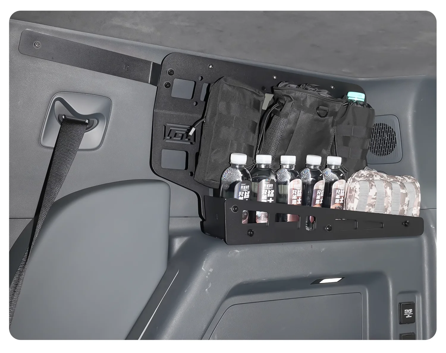 Trunk Side Window Molle Panel Cargo Storage Debris Racks Fit for Dongfeng M-Hero 917 MHERO 1 2023 2024 2025