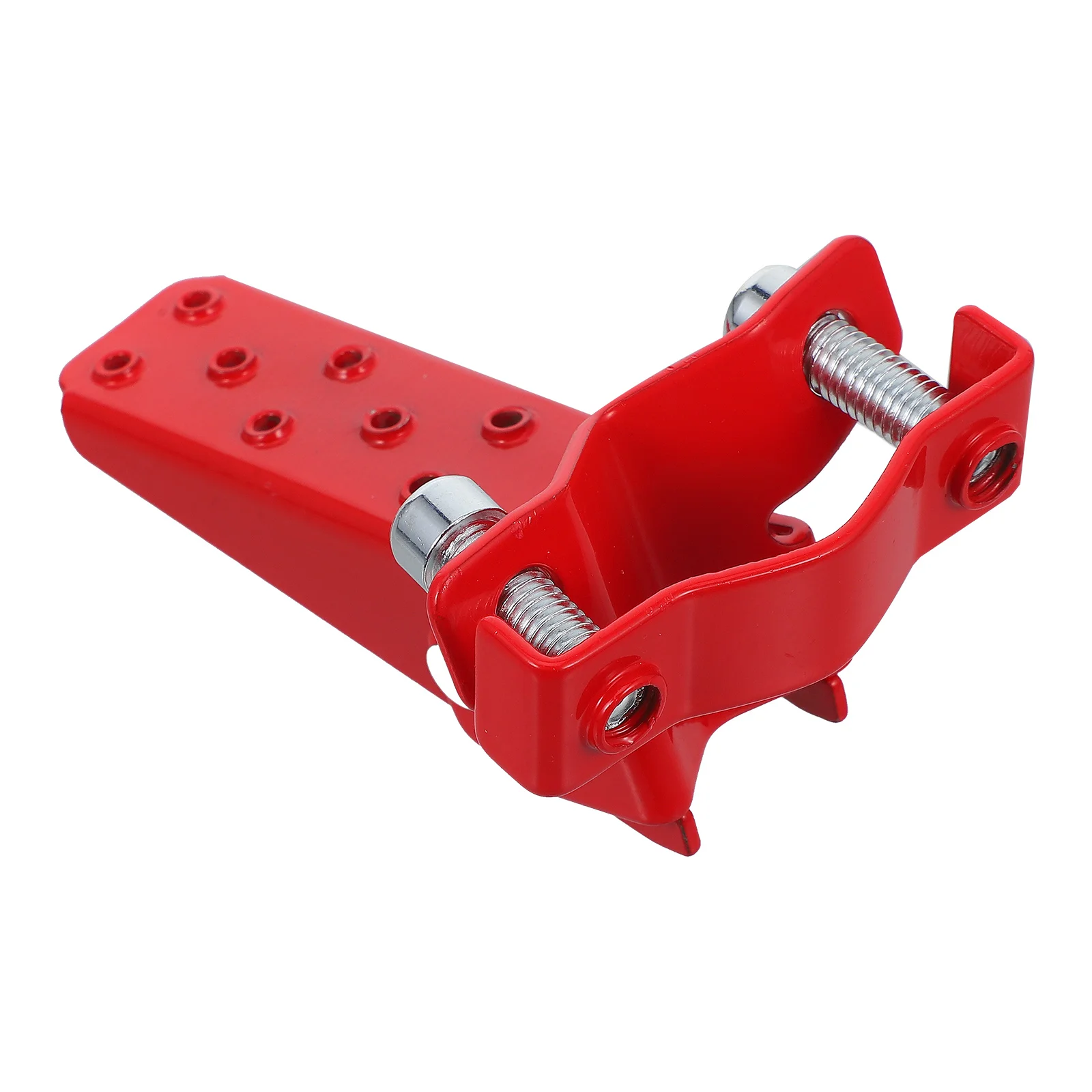 

2 Pcs Red Motorcycle Foot Pegs Retro Folding CG Compatible Anti Slip Shock Absorbing Footrest Pegs for Rear Set