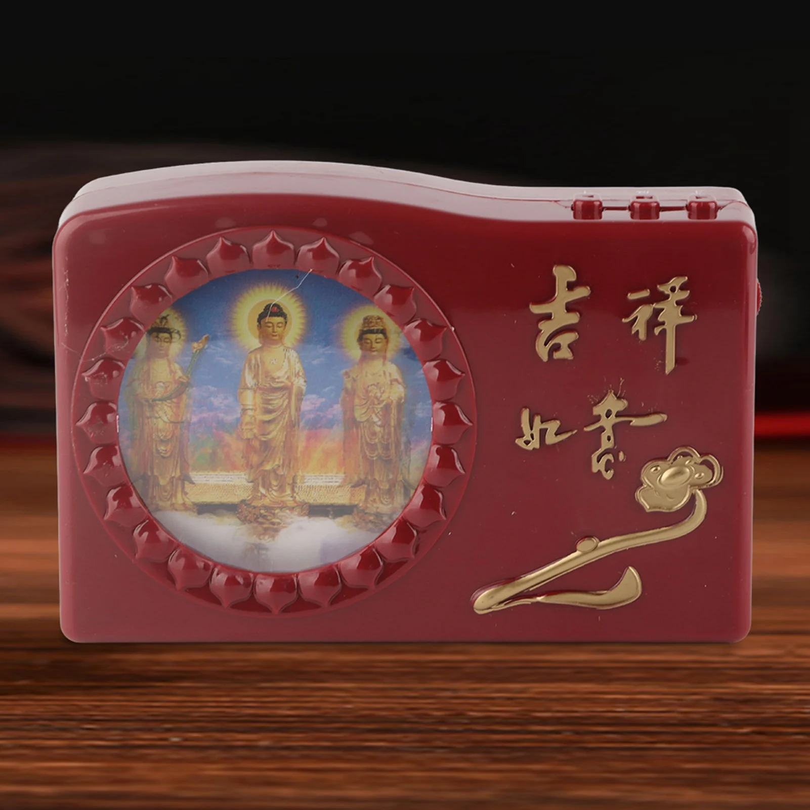 Great Compassion 62‑in‑1 Buddha Prayer Machine With Colorful LED US Plug 100‑250V Without Battery