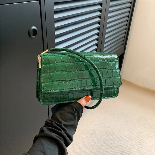 Yellow Korea Serpentine Girl Woman Messenger Trend borse a tracolla PU PVC Leather Women Lady Shining Handbag borse MINI Small Bag