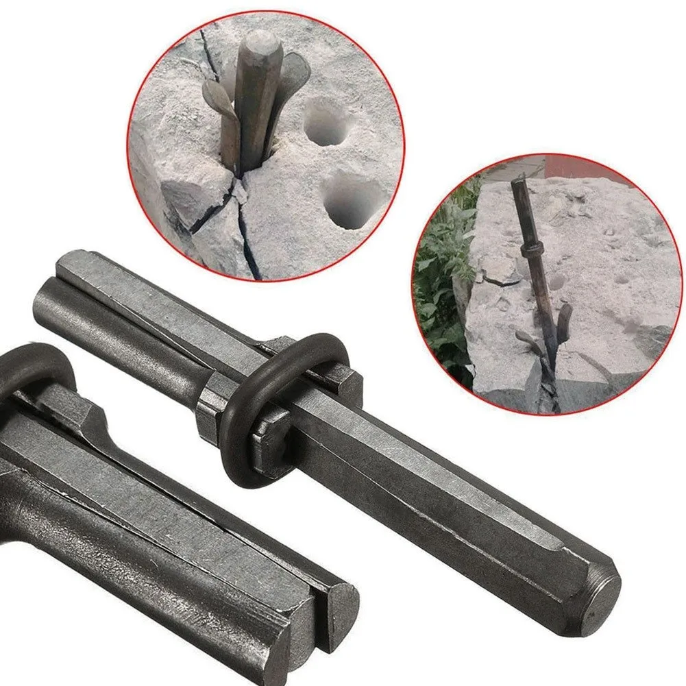 5/10Pcs Stone Splitting Tool Stone Splitter Concrete Rock Splitters Ferramentas manuais Set Metal Plug