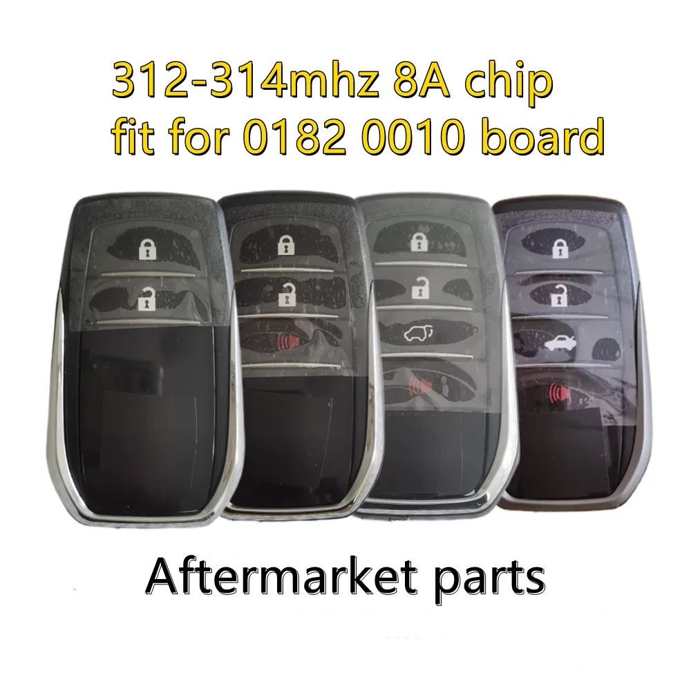 Aftermarket BM1EW /B3U2K2P Remote For Toyota HILUX FORTUNER Smart Key 312.1/314.35MHZ B3U2K2L 0182 0010 Board