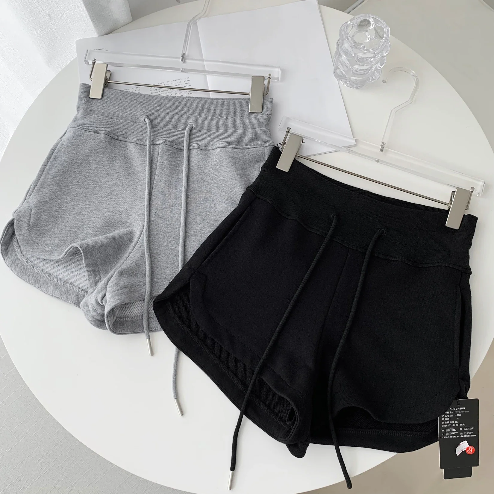 

Casual Sports orts Women's Design Summer 2025 High Waist Slimming Split Straight Leg Wide Leg Trendy Pants