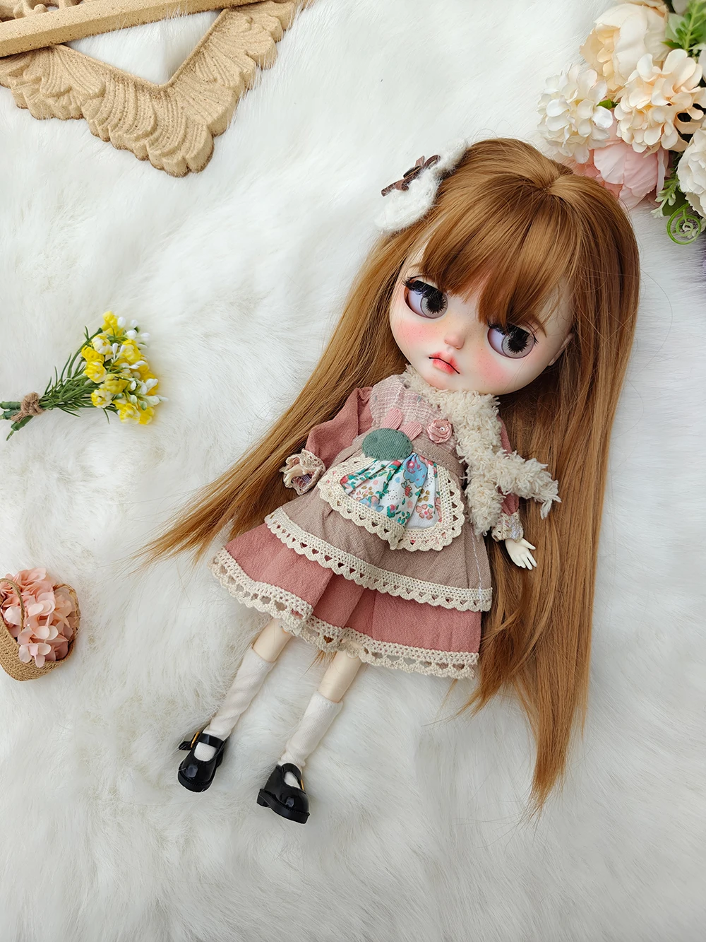 Nuovi vestiti per bambole Blythe vestito casual con gonna carino fatto a mano OB22 OB24 AZONE Accessori per bambole Blythe Abito blythe abbigliamento