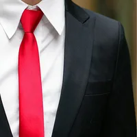 Fashion 5CM Skinny Slim Narrow Ties for man Solid Color Black Red Blue Patterns Necktie For mens Neck Tie Neckwear 3