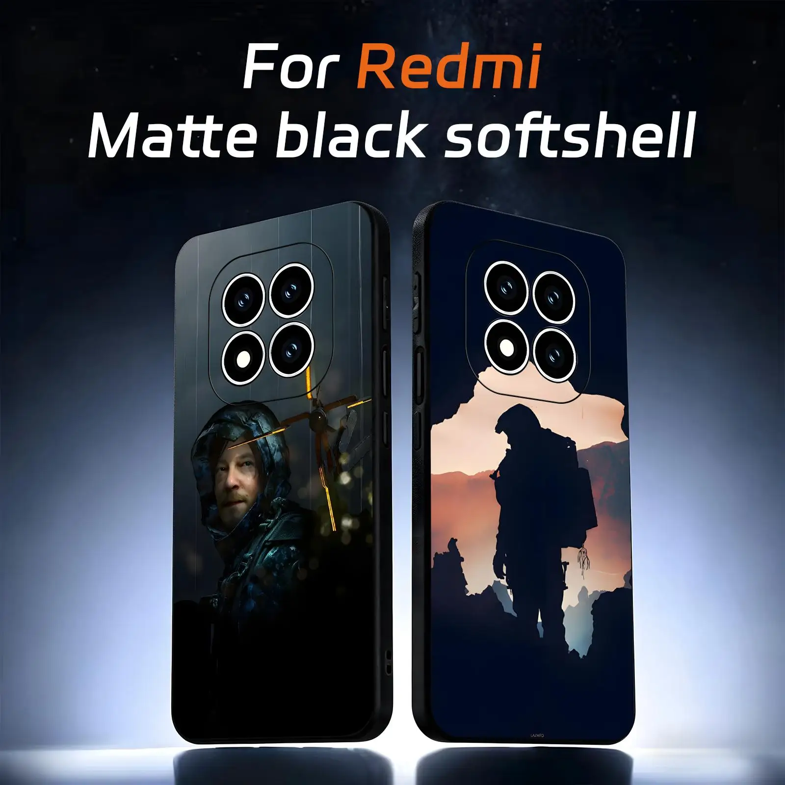 Coque de téléphone noire souple HOT GAME Death Stranding pour Redmi Note15 14 13 12 11Pro Plus 5G 14C A3
