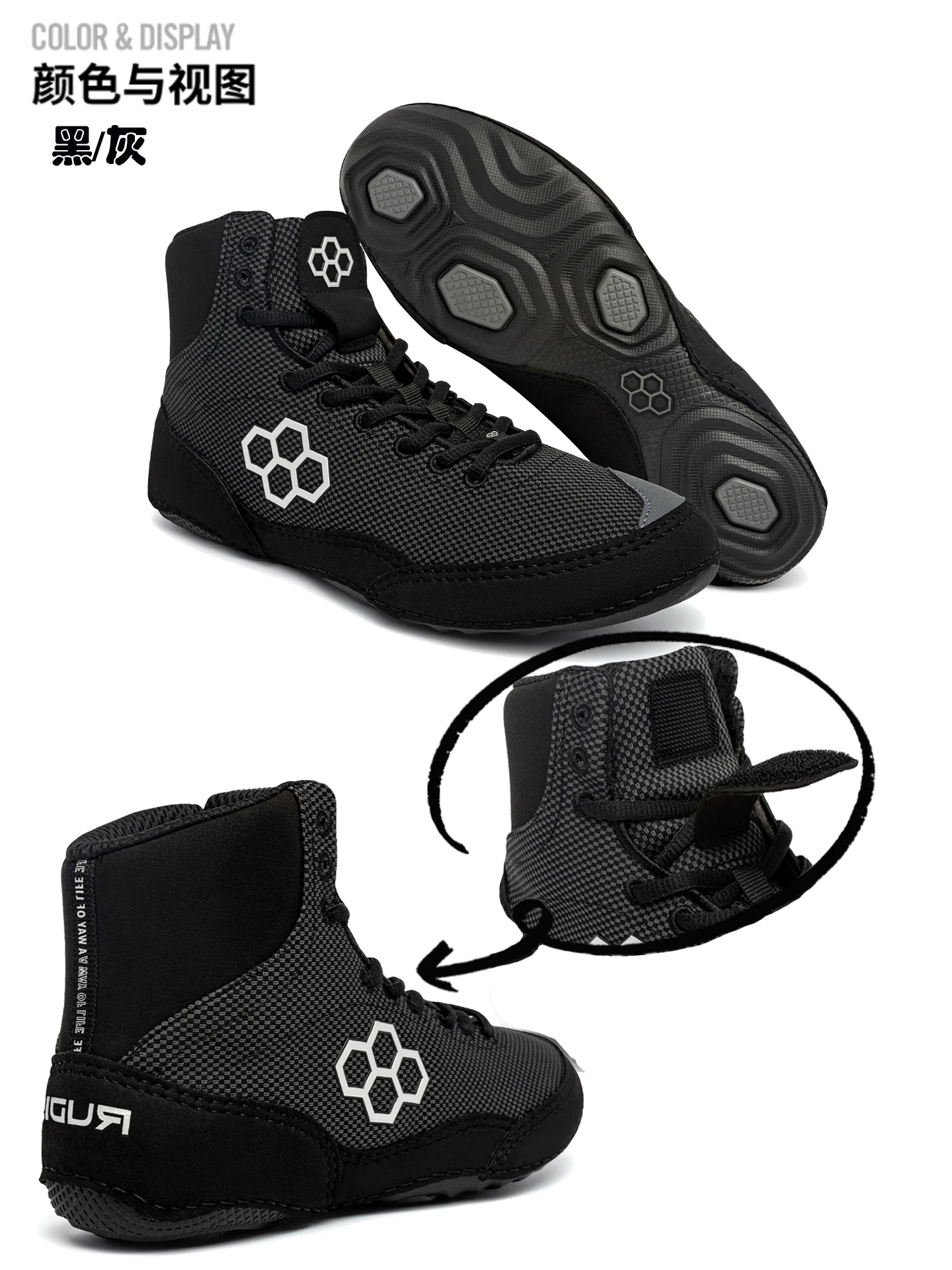 

2025 Men's Wrestling Shoes Boxing Shoes Training Fighting Sneakers Casual Sports New Sports Professional Wrestling Boots