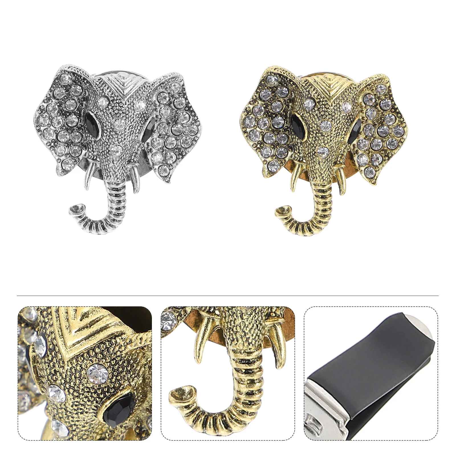 

2pcs Car Fragrance Diffuser Elephant Air Vent Clip Aromatherapy Fan Essential Oil Air Freshener No Bling Decor For Car