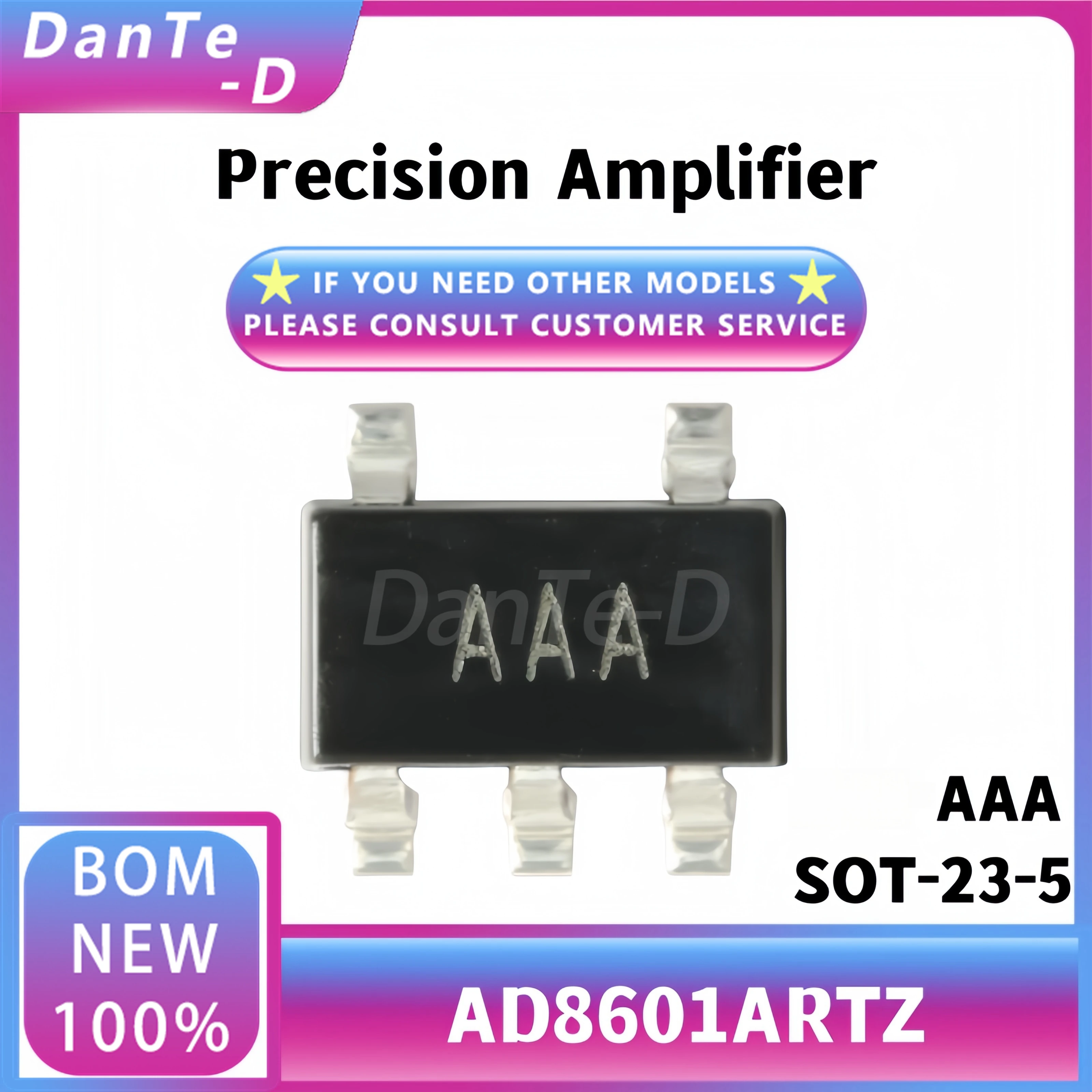 AD8601ARTZ new original AD8601AR SOT-23-5 rail to rail operational amplifier IC chip