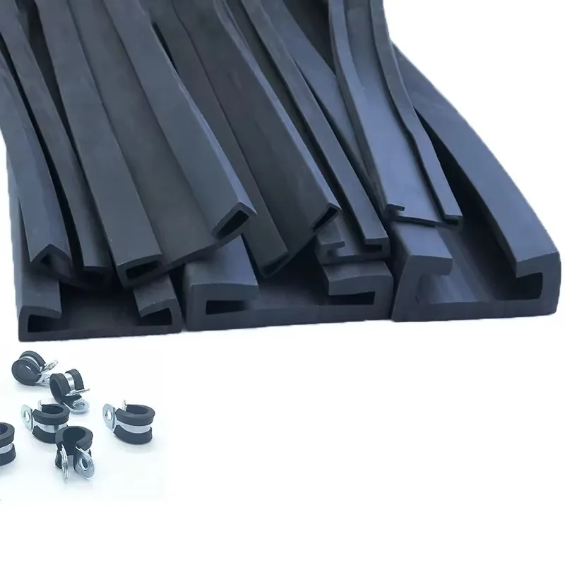 

Rubber Sealing Strip Clamp Protective Pad Waterproof And Dustproof Buffer Tank Strap Hoop Mechanical Edge Card Strips