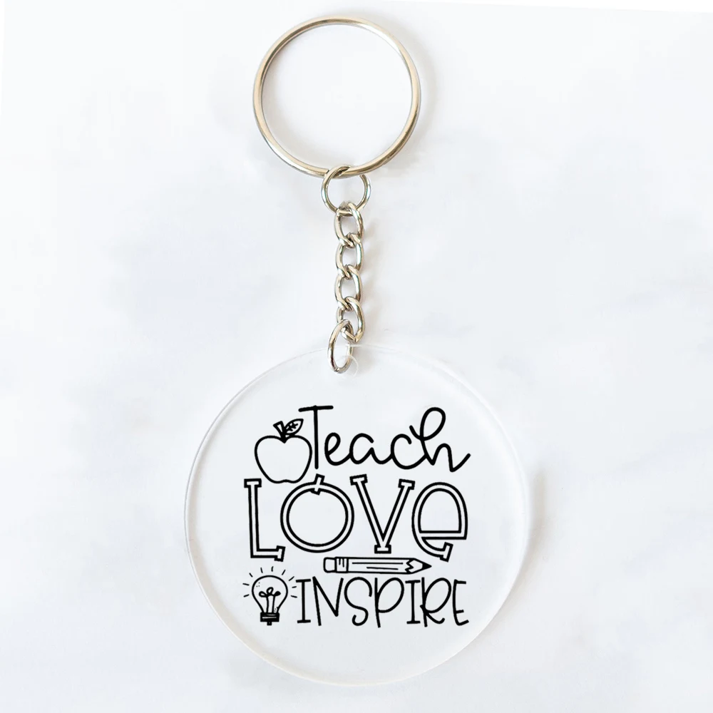 تعليم الحب إلهام التقدير المعلم المفاتيح شكرا لك المعلم حلية حلقة رئيسية المفاتيح المعلم هدية عيد