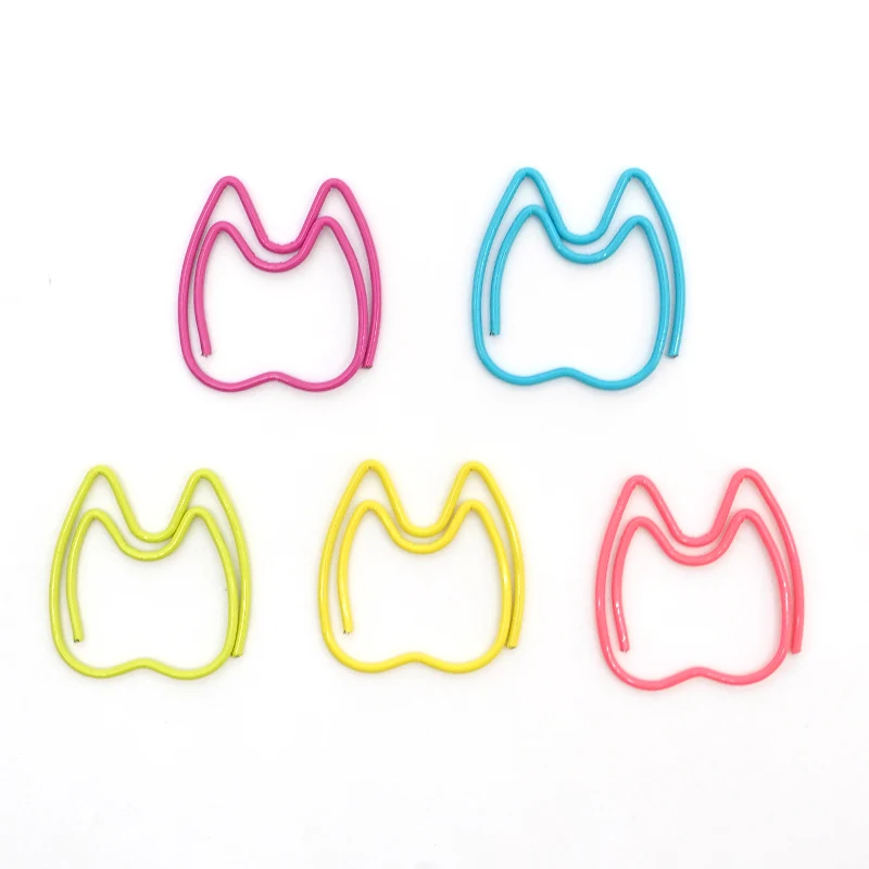 30Pcs Tooth Shape Metal Paper Clips Cute Colorful Paperclip Bookmark Note Memo Ticket Clip Dentist Gift Clinic Office Stationery