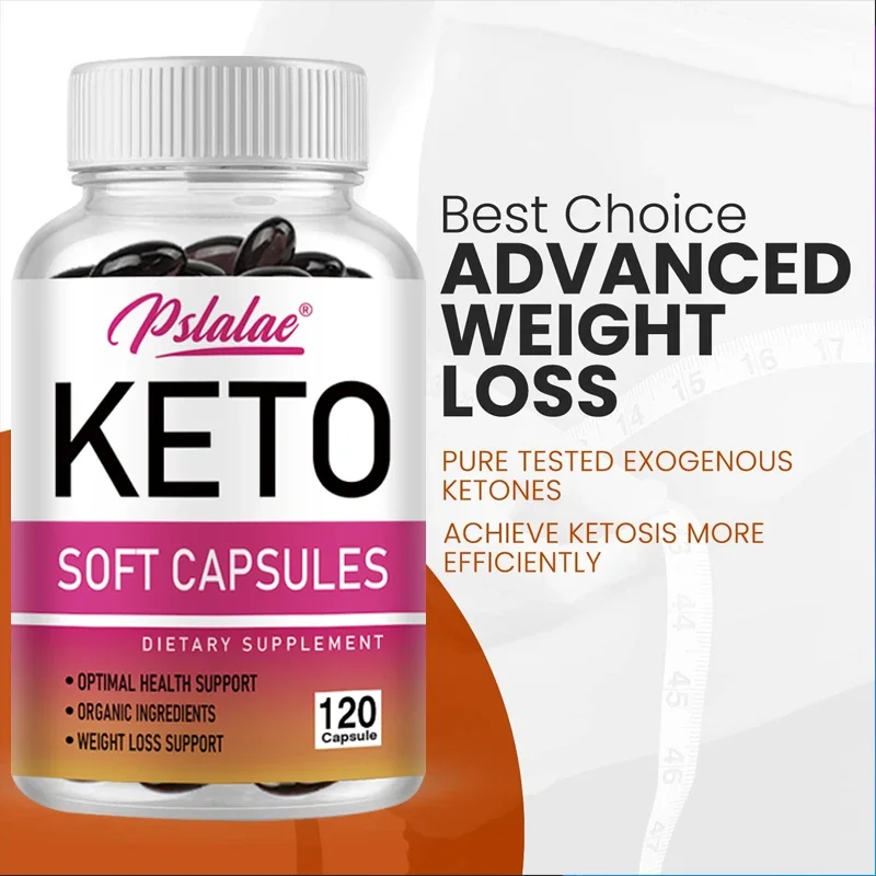 Powerful Exogenous Ketones, Fat Burning Exogenous Advanced Ketogenic Supplement Ketosis for Men and Women 120 Capsules