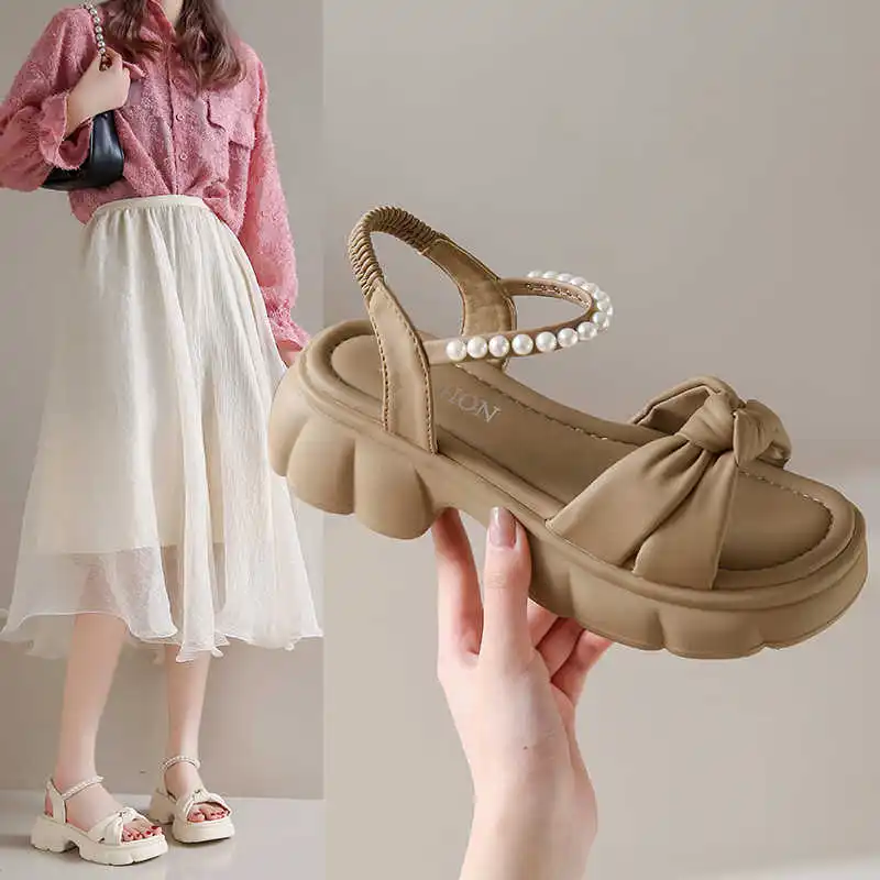 

Элегантные женские кроссовки-сандалии с открытой пяткой и леопардовым принтом для спорта, модель Celebrity 2025