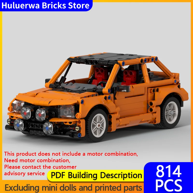 

Модель скоростного гоночного автомобиля MOC, строительные кирпичи, мандарин, раллийный автомобиль, модульная технология, детские праздничные подарки, сборка игрушек, костюм