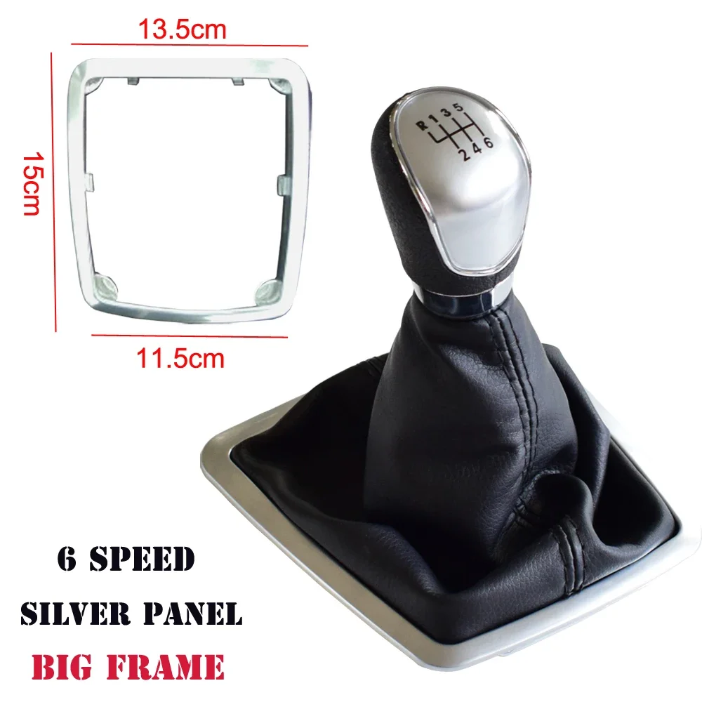 Fit For Ford Focus 2 MK2 FL C-MAX 06-11 MK3 MK4 Galaxy MT 5/6 Speed Gear Shift Knob Lever Gaiter Boot Leather Cover