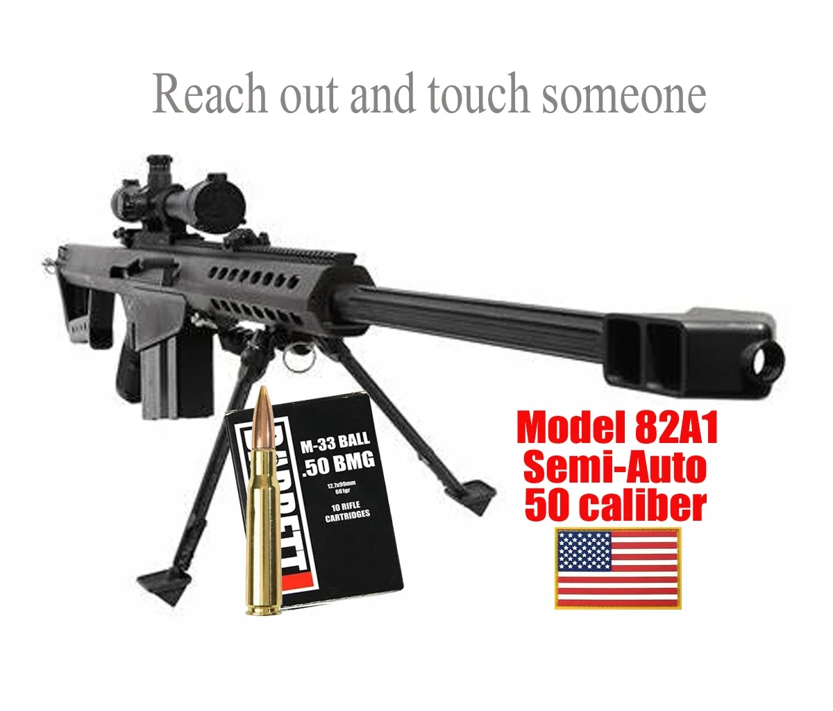 50 Caliber M82A1 Sniper Rifle T-Shirt 100% Cotton O-Neck Summer Short Sleeve Casual Mens T-shirt Size S-3XL