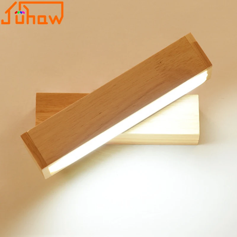 

Modern Minimalist Wooden Wall Lamp, Hotel Corridor And Balcony Wall Lamp Project Led Solid Wood Wall Lamp, Bedroom Bedside Lamp