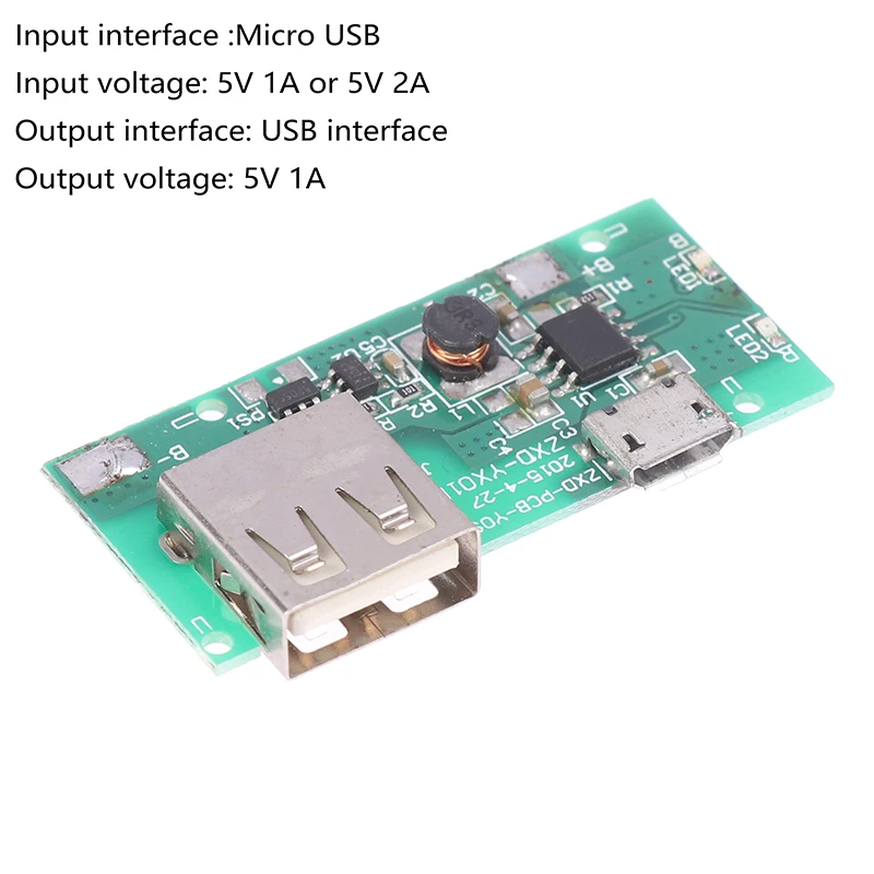 Micro/Type-C Power Bank Charger Module Charging Circuit Board 3.7V To 5V 2A/1A Step Up Boost Power Module For Mobile Power Bank