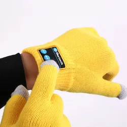 Wireless Blue Tooth Gloves Winter Warm Gloves Touch Screen with Built-in Stereo Speakers Calls Can Be Answered Headphones Glove