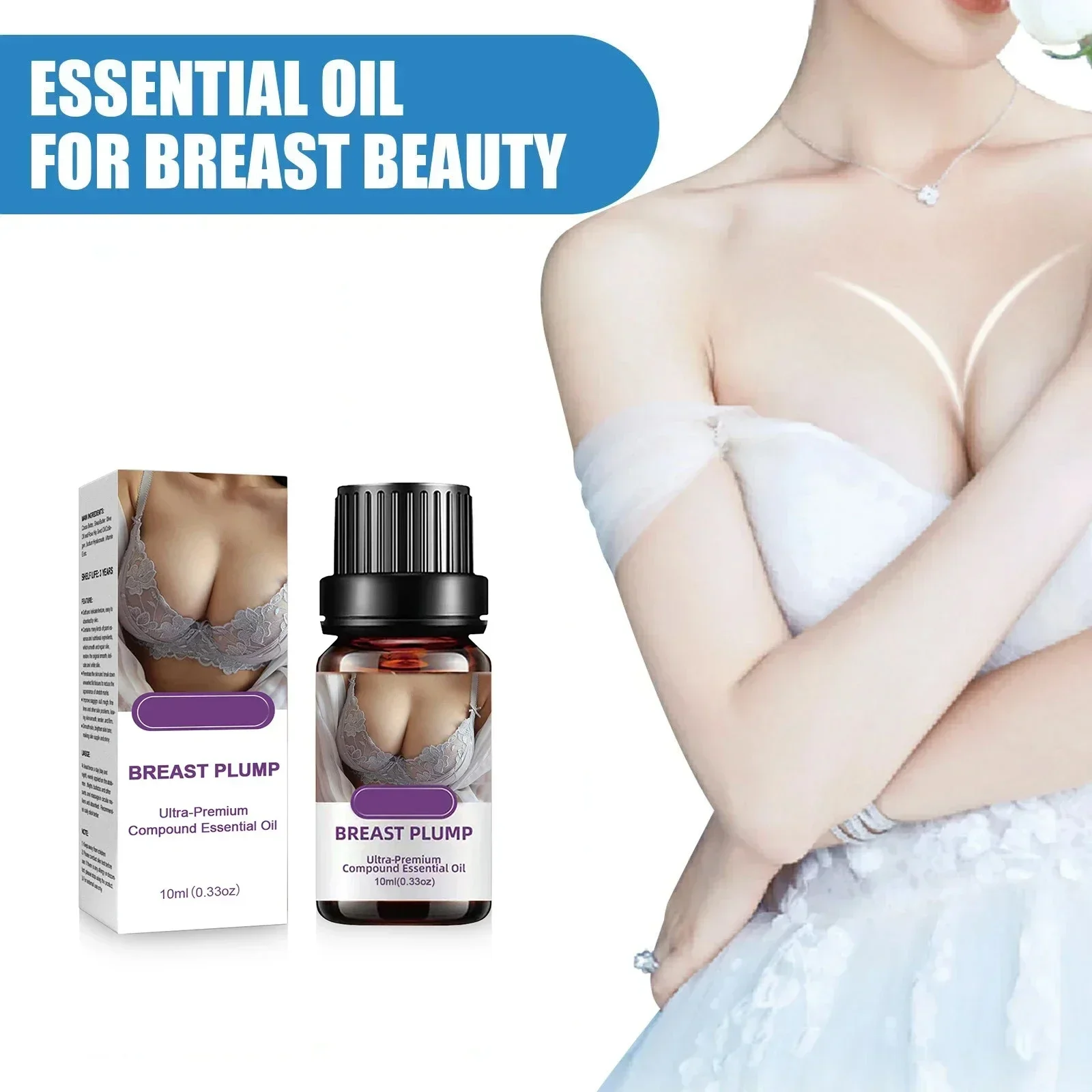 

Best Up Size Bust Grape Seed Breast Enhancement Oil Breast Enlargement Promote Female Hormones Breast Lift Firming Massage