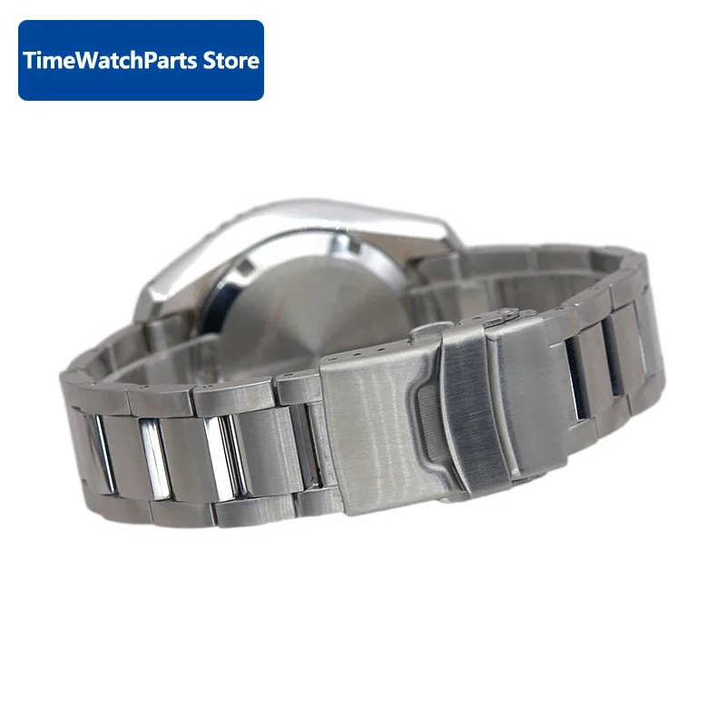 Watch Case Mod SPB185 SPB187 Case with Stainless Steel Silver Bracelet Bezel Insert For NH35 NH36 Movement Men Dive Watch