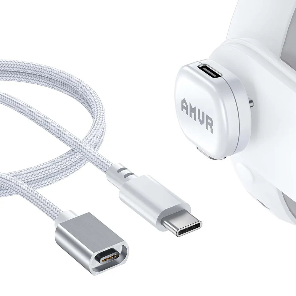AMVR Magnetisches Ladekabel für Quest3/ 3S/ Pro 18W Schnellladung Typ-C USB-Kabel VR-Zubehör – Detail 8