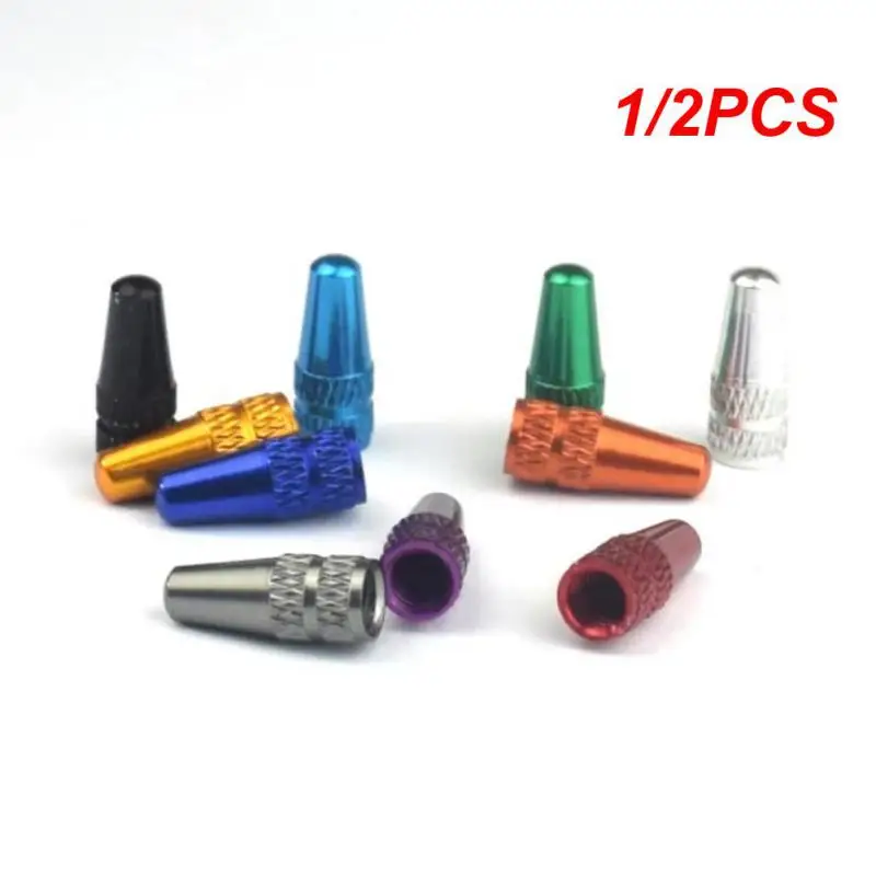 1/2PCS Aluminum Alloy Road MTB Track Racing Bike Tube Tyre Tire Wheel FV French Valve Presta Valve Bike Accessories