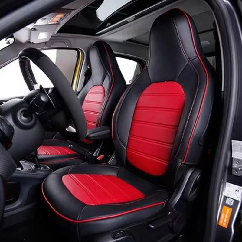

Car Special Seat Covers For Mercedes Smart 453 Fortwo 2015 2016 2017 2018 2019 2 doors leather cushion seat protection cover