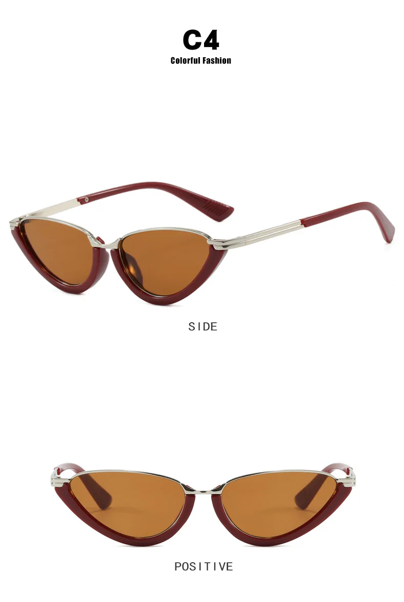 Modische Cat-Eye-Sonnenbrille für Damen und Herren, Retro, beliebt, hochwertige Sonnenbrille, Reise-Sonnenbrille, UV400-Schutz – Detail 9