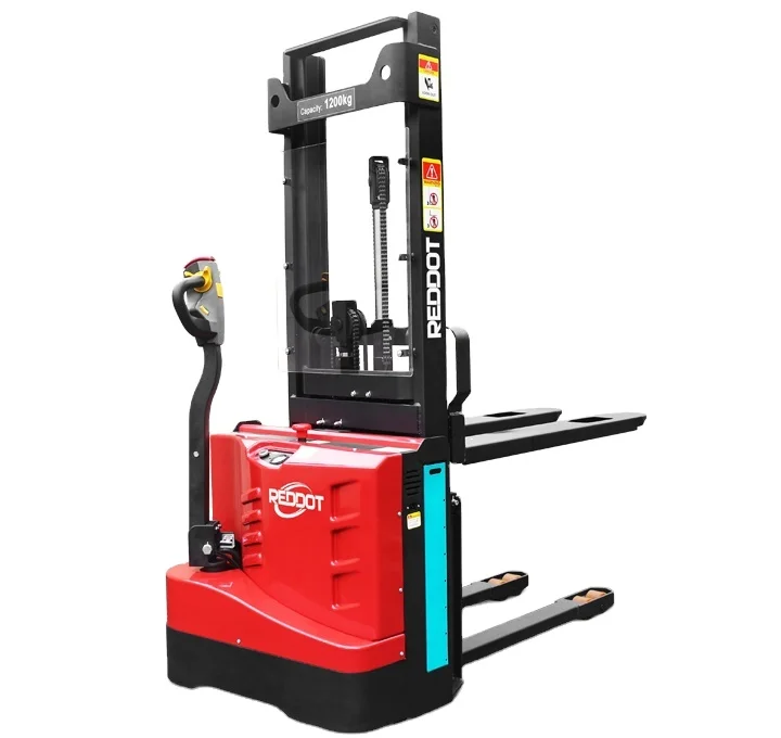 China Supplier Full Electric Lithium Battery 3000mm Lift Height Pallet Jack Stacker