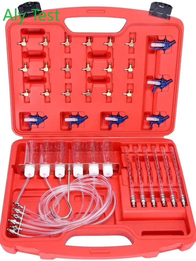 Fuel Injectors Tester Diesel Injector Flow Diagnostic Cylinder Common Rail Adaptor Test Tool Kit