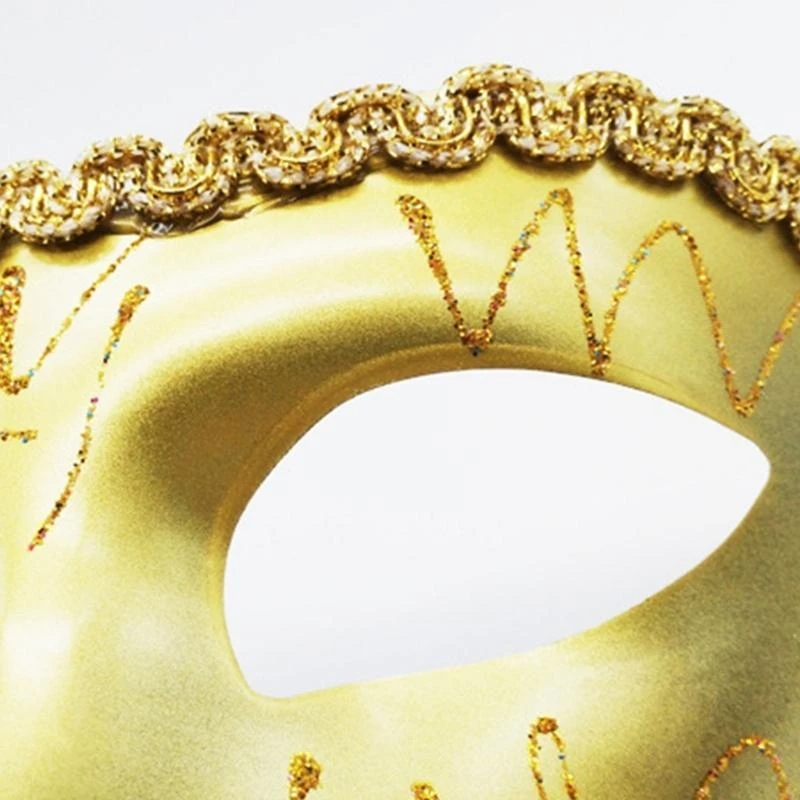 Ręcznie malowana maska ​​maskarada maska ​​pół twarzy maska ​​na halloween maska ​​maskwajowa Maskarady dla mężczyzn dla masy