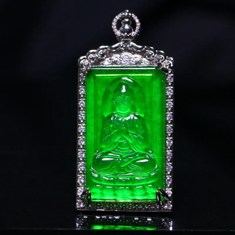 Manlvbashan Jade Quartz Rock Jade Maitreya Buddha Jade Pendant Pendant Jade Carving Crafts Live Supply