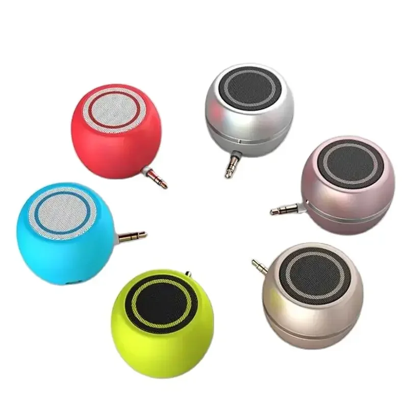 Mini Portable Speaker, 3W Mobile Phone Speaker with 350mAh Lithium Battery Line-in Speaker with 3.5mm AUX Audio Interface