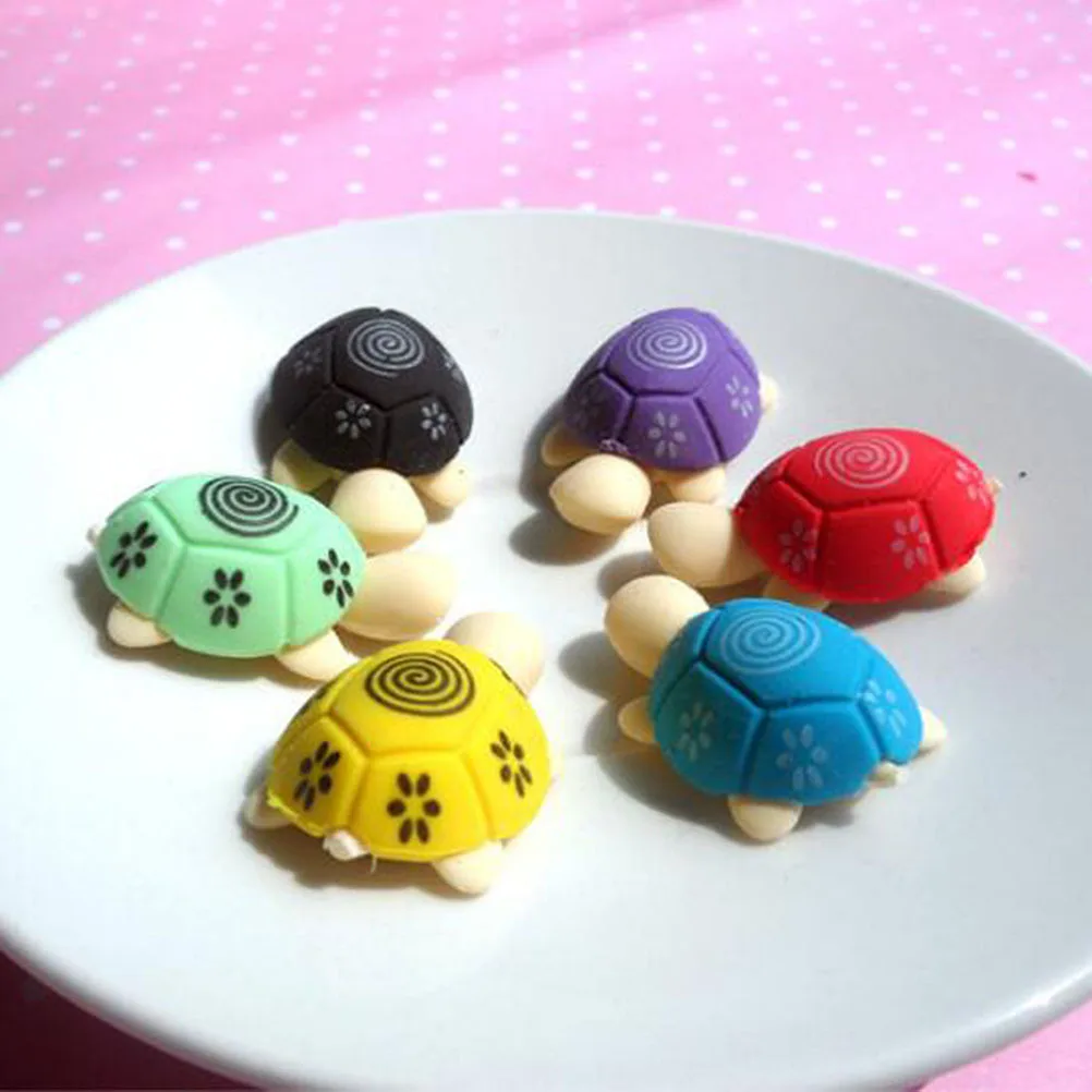 

20Pcs Animal Tortoise Erasers Creative Pencil Eraser School Supplies Kids Students Art Drawing Stationery Pencil Eraser