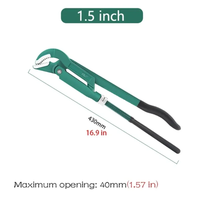 Multi functional eagle beak pipe pliers, large opening throat pliers, and quick pliers for water heating pipelines
