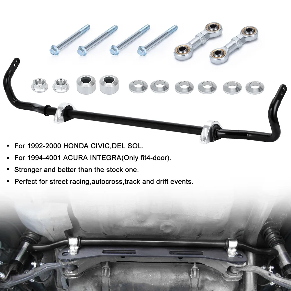 LIZHI RACING - 24mm SWAY BAR 92-00 EG EK For Honda Civic 94-01 Acura Integra DC2 + End Link Kit LZ1013