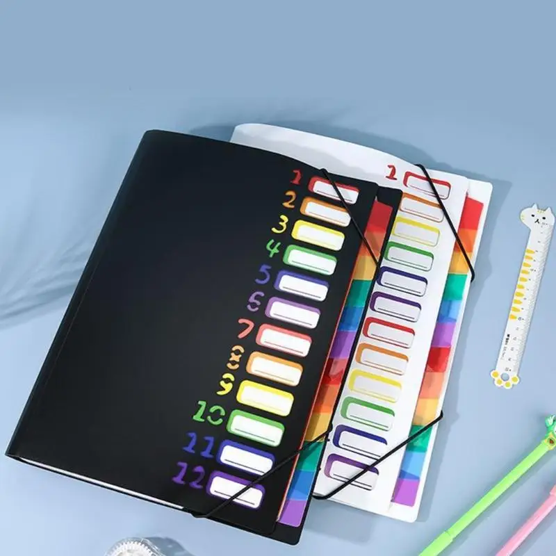 

12 Pocket Expanding File Folder Letter Size Document Organiser Sorting Folder 896C