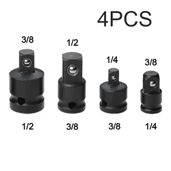 4pcs Sockets Convertor Adaptor Reducer Set 1/2 To 3/8 3/8 To 1/4 3/4 To 1/2 Impact Drive SocketsAdaptor Repair Tools