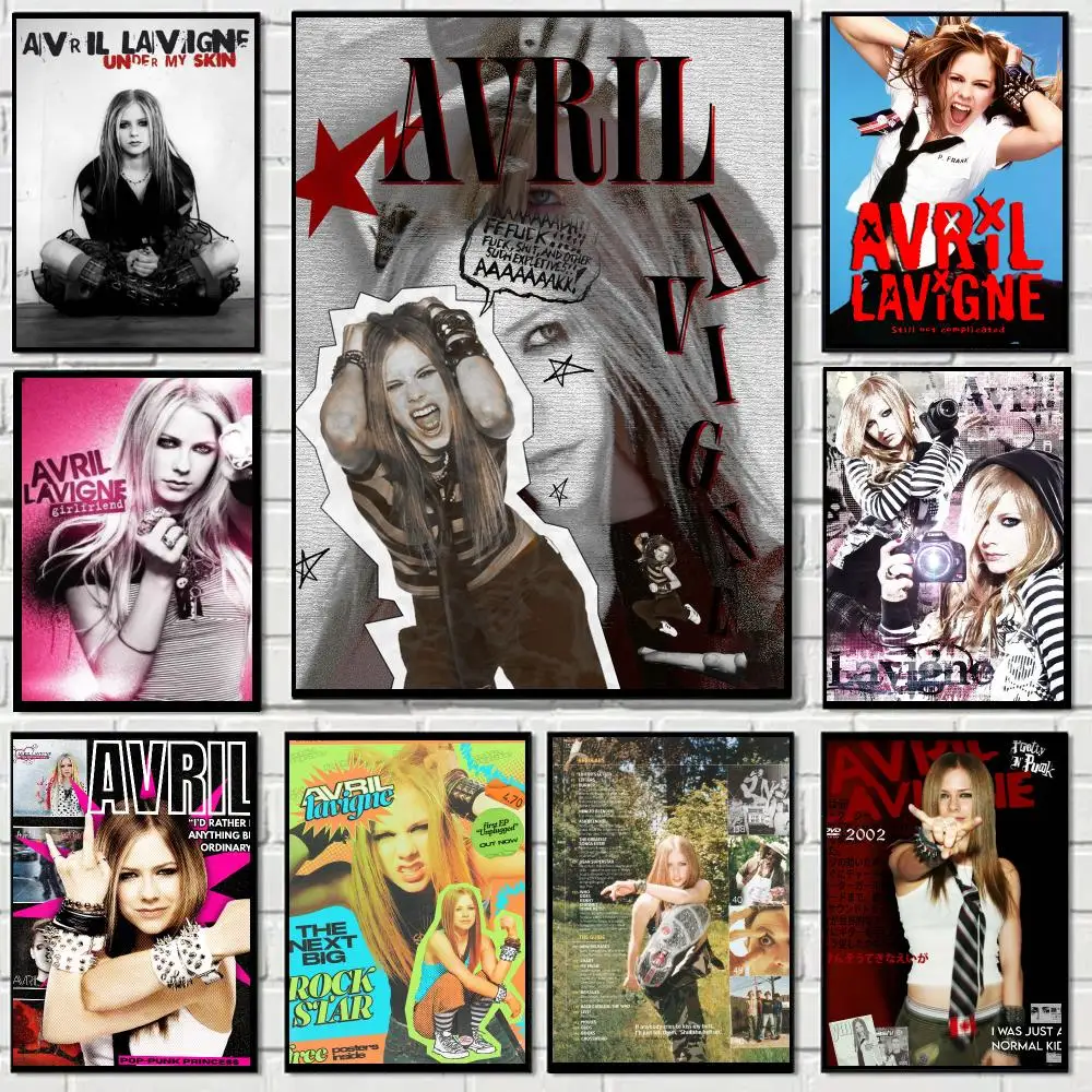 Avril Lavigne Singer Poster Art HD Advanced Aesthetic Printing Paper Wall Art for Living Room Home Decor