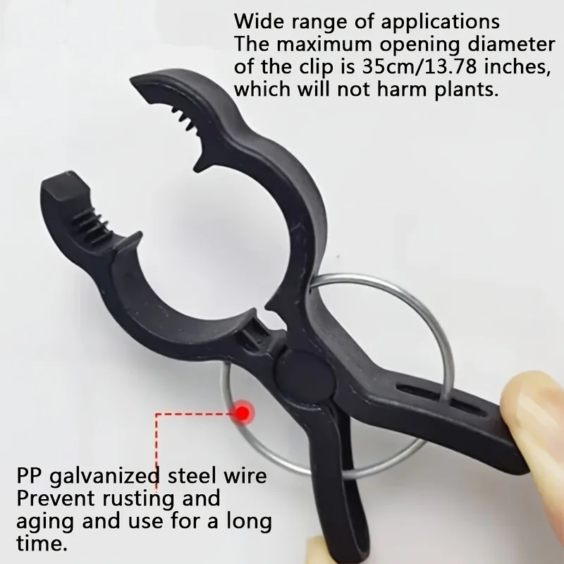 10‑50Pcs Vine Fixing Clips Support Climbing Plant Stems Vertical Gardening Sturdy Clip Tool Free Adjustment Garden Supplies