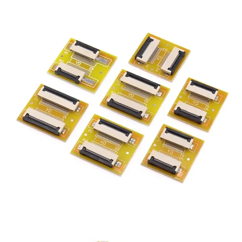 2PCS 0.5/1.0mm FFC/FPC Flexible Cable Extension Adapter Board Pitch 4P/8P/10P/16P/18P/20P/30P/36P/40P/45P Connector